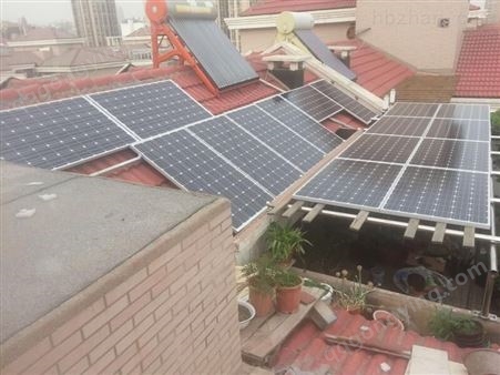 自家屋顶家用太阳能发电系统项目安装与并网