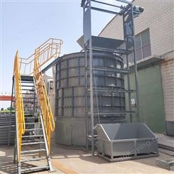 牛粪高温环保处理设备 10m³立式发酵罐 有机肥生产线
