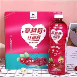 龙江红品牌 红树莓汁1.25L 蔓越莓汁 复合果汁饮料 源头工厂诚招全国代理