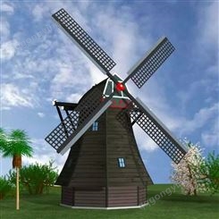 荷兰风车 安装简便 造型美观 景区公园户外观赏 美亚景观能源