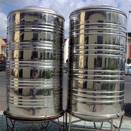 圆柱形保温水箱 不锈钢储水箱 生活消防储水供水 吉合上门安装
