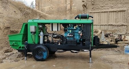青山绿水客土湿喷机 泵送式液压喷播机 矿山复绿高陡边坡专用