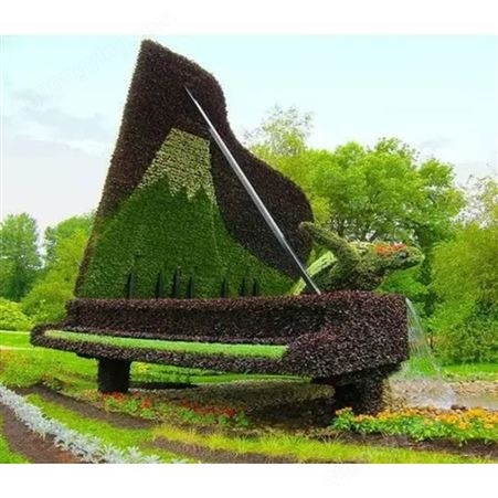 大型五色草孔雀造型 雕塑绿雕 仿真动物造型 轩昂园艺