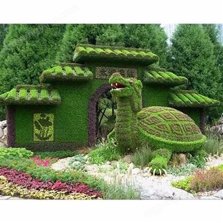 绿雕植物造型 绿雕景观 立体花坛 使用寿命长可定制