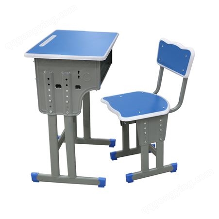 学校教室单人课桌椅厂家 中小学校用学习可升降桌课桌凳