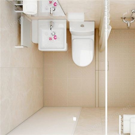 宾馆集成卫浴 SMC整体卫生间 酒店一体式浴室淋浴间 洗手间