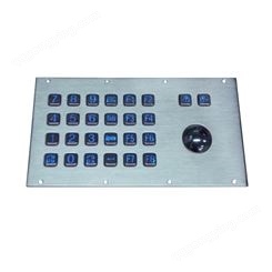 金属数字键盘24键带轨迹球鼠标按键背光的工控设备用KY-PC-V