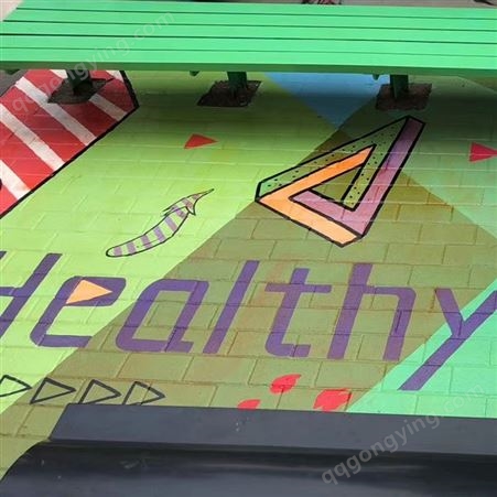 商业街艺术彩绘 车身彩绘 墙体地面涂鸦 品牌宣传
