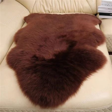 整张羊皮羊糕皮花色地毯客厅卧室沙发垫羊毛坐垫床边毯子