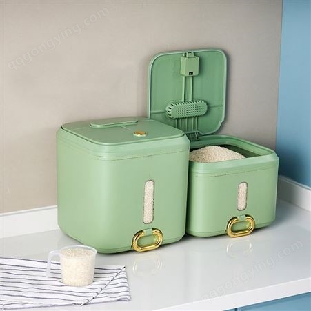 轻奢米桶厨房带拉手防虫防潮米缸密封装大容量储米桶杂粮收纳桶