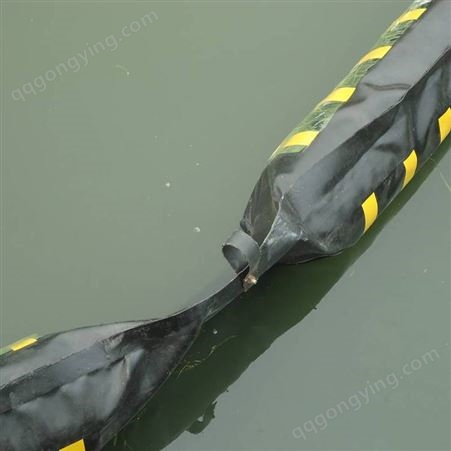 君鑫环保供应固体浮子式橡胶围油栏环境治理水面拦截用