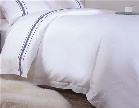 【布予.】床上用品厂家 优质宾馆布草 涤棉四件套加工 产量高 货期准
