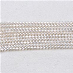 现货厂家直供3-3.5mm圆珠天然淡水珍珠散珠DIY手工制作饰品材