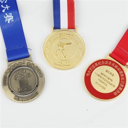 学校体育活动创意礼品金属镂空奖牌 空白镀金彩印荣誉纪念奖章