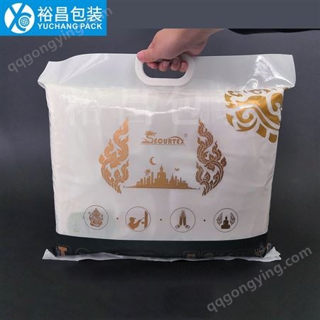 手提乳胶枕包装袋 定制枕头手提袋 枕芯复合塑料袋