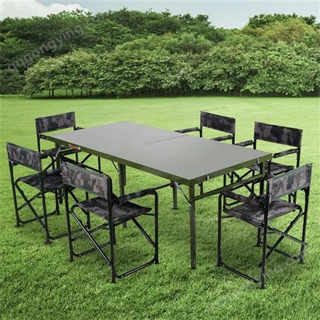 04型会议折叠作业桌椅 多功能折叠作业椅 户外演习单人折叠桌