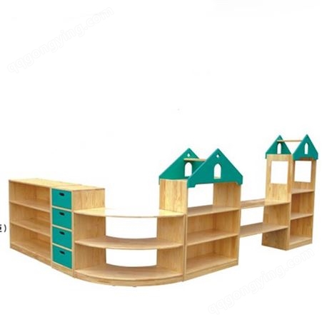 南宁生产早教中心幼教家具 儿童学习课桌椅 木质区角组合柜配套设备