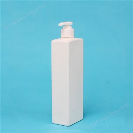 002厂家批发 HDPE塑料瓶 300ml四方瓶 500ml洗发水瓶 沐浴露瓶 白色乳液瓶  可定制