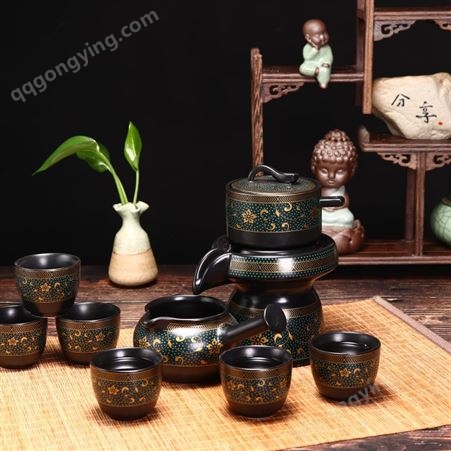 新中式小磨茶具 商务活动礼品 规格齐全 使用方便 锦绣