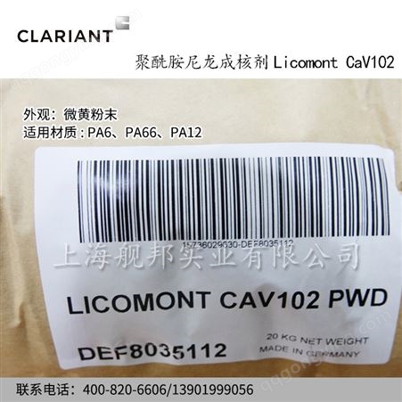科莱恩聚酰胺尼龙成核剂Licomont CaV102润滑剂颗粒 粉末