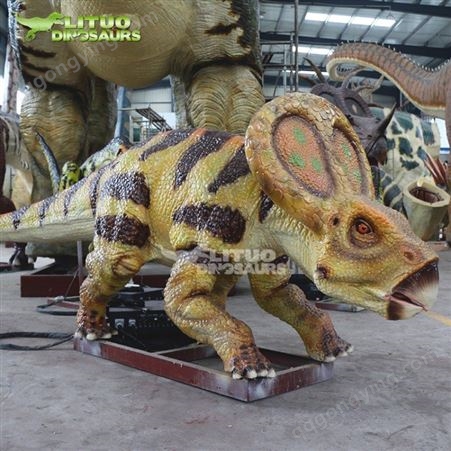 原角龙玻璃钢树脂雕塑大型仿真恐龙 械模型制作