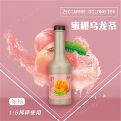 金汇源泉1.2KG蜜桃乌龙茶果味茶饮浓缩果茶浓浆餐饮奶茶店原料