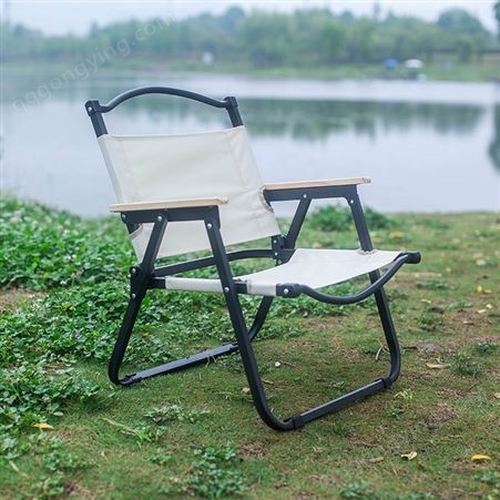 明世 户外露营椅 便携式折叠铝合金野营休闲钓鱼用