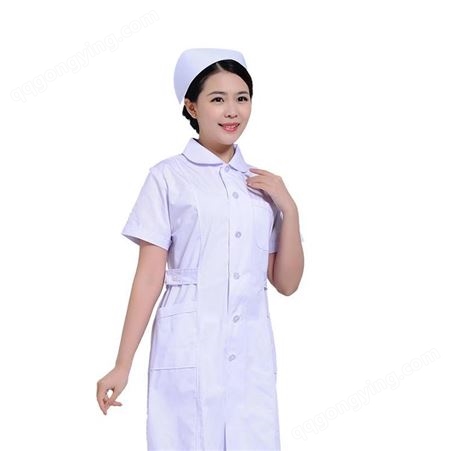 护士服夏装 小圆领涤棉护士工作服 排汗透气 支持定制 洁莱尔