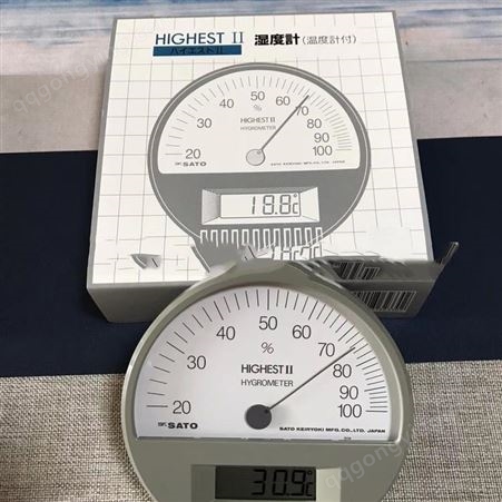 日本佐藤SATO指针进口温湿度计7542-00表盘式测温计
