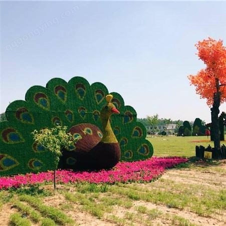 五色草造型绿雕 户外公园广场节庆大型主题景观立体花坛 宏铭园艺