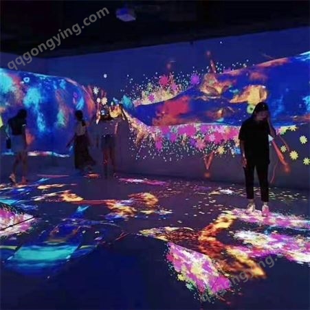 玉君 5d全息投影餐厅 沉浸式互动光影展 工厂