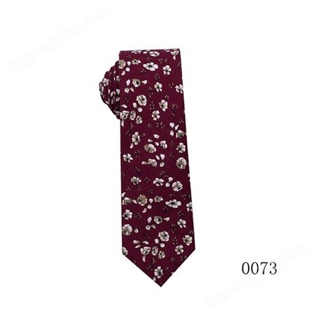 TONIVANI-501时尚花领带 棉质印花男士领带一件代发 6cm窄版男式碎花领带厂家直供