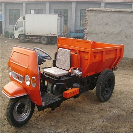 农用柴油三轮车 建筑工地自卸后翻斗车 养殖场专用拉粪车