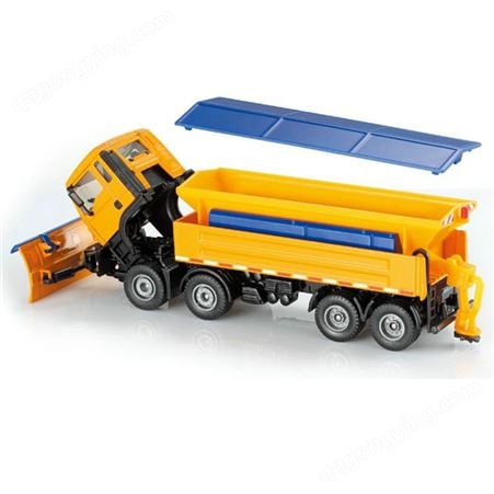 合金工程车模型1:50铲雪车推土机美式扫雪车道路清洁作业车玩具