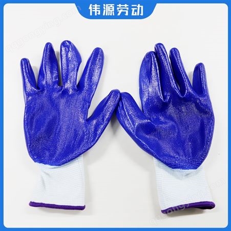 工地劳保用防滑透气丁晴手套 内衬纺织结构 使用时间长 不易撕裂