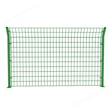 高速公路 道路 养殖圈地隔离栅 钢丝浸塑 护栏网围栏 双边丝框架护栏
