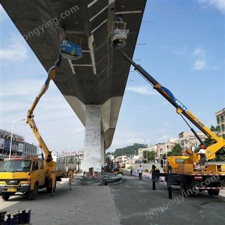 荔湾路灯车出租 监控安装  20米直臂高空车出租  桥底施工