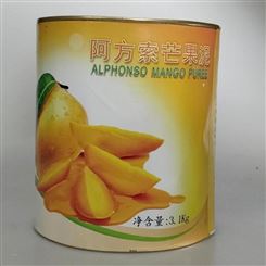 阿方索芒果泥印度进口3.1kg罐装*阿方索芒果浆